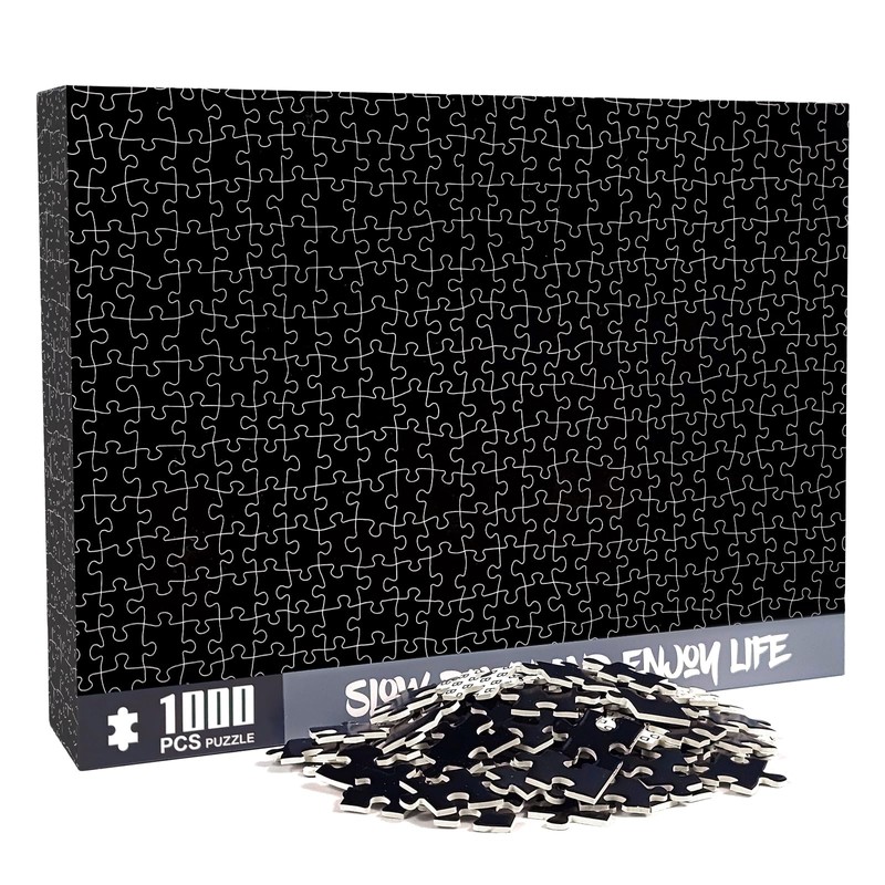 1000-Piece Solid Black Adult Jigsaw Puzzles
