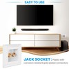 Juwacoo Dual Jack Speaker Wall Socket Connection Port with Gold-Plated