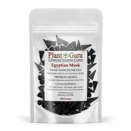 Egyptian Musk Charcoal Incense Cones 1" TOPFLOW - 100 Pack Bulk - Natural Scented Cones Handmade Hand Dipped