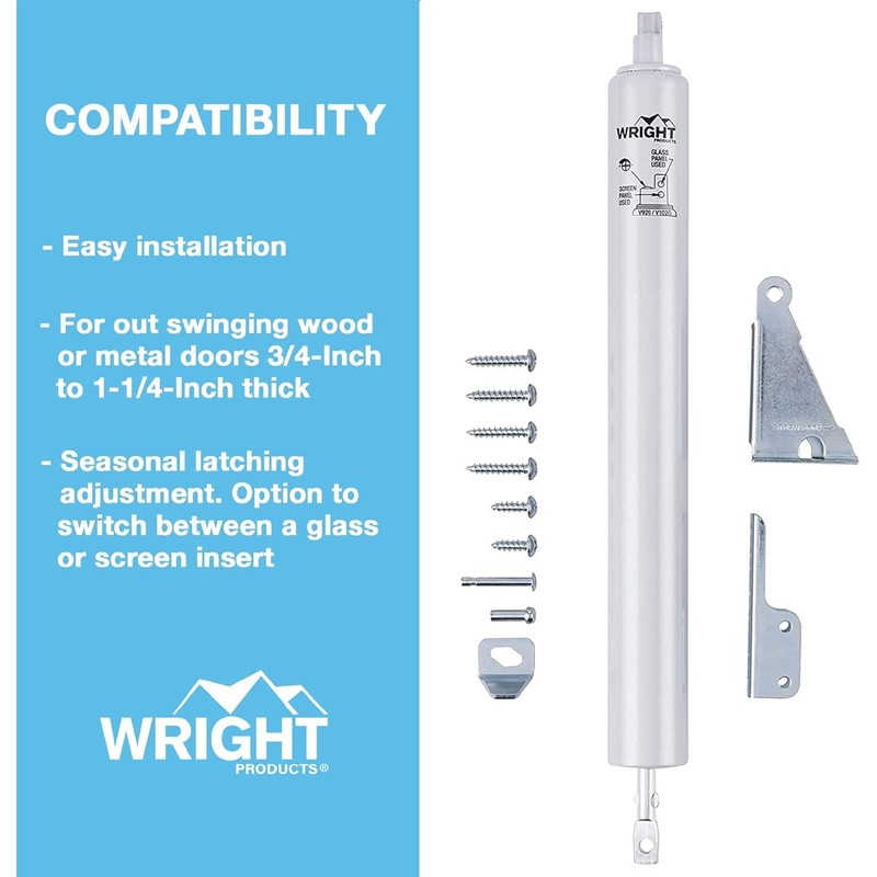 Wright Products V1020BL Standard Duty Pneumatic Screen And Storm Door