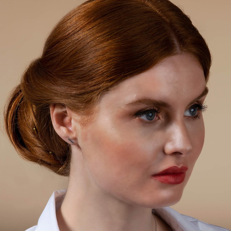 ZAVANA Stud Earrings for Women, Dainty Sterling Silver Stud Earrings,