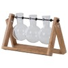 Esschert Design Cutting Vases L for Hanging Wooden Frame Glass