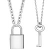 Gleamart 2 Pcs 70CM Lock Key Pendant Necklaces Eboy Egirl