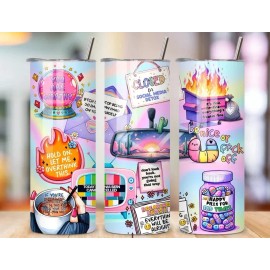 Handmade Funny Sarcastic Mental Health Matters Inspirational 20oz Tumbler Insulated