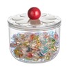 DLRDLR 30oz Plastic Candy Dish with Airtight Lid for Office