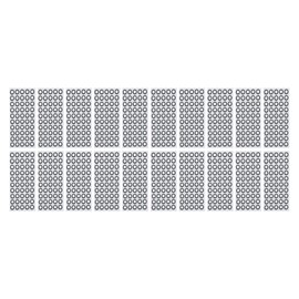 1000 Pcs 3D Scanning Marker, ID 6mm OD 10mm Positioning Targets with Black Contour for 3D Scaner, High Reflection Strong Adhesion 3D Tracking Dot Reference Point Markers, 20 Sheets