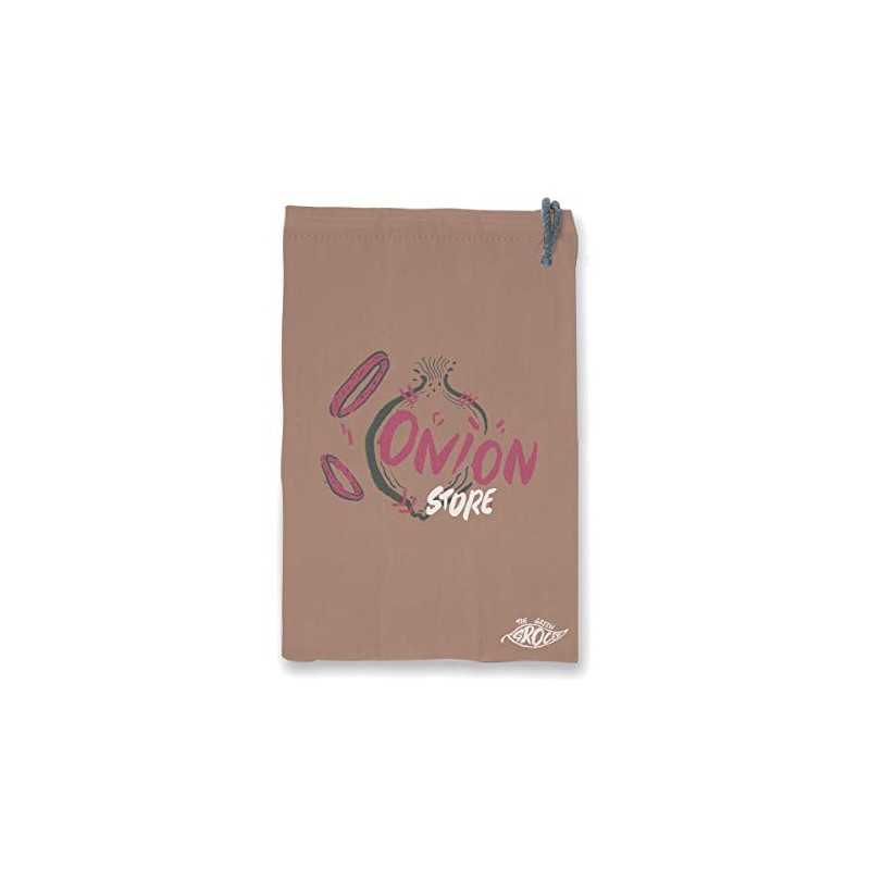 Eddingtons 86078 Green Grocer Onion Storage Bag, Cotton, Brown