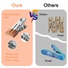 24 Pcs Stainless Steel Clothes Pegs Strong, Laundry Pegs, Clothes