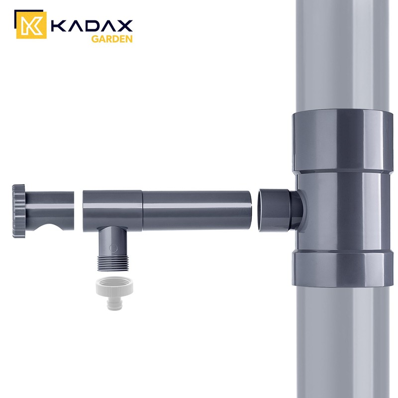 KADAX Rain Collector 100 mm, Rainwater Collector for Downpipe, Rain