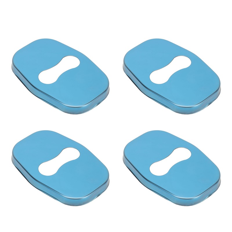 4PCS Door Lock Striker Cover Stainless Steel Strong Protection Replacement