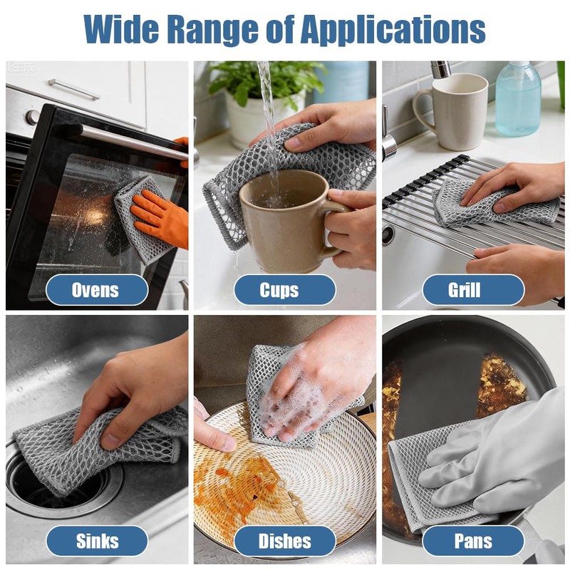 AYESY Dough Cleaning Cloth, Pack of 6, 30 x 30