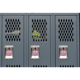 YAODHAOD Combination Lock, Heart Shape 3 Digital Password Padlock, Mini Outdoor Combo Gate Lock for School Gym Locker, Fence Gate, Toolbox, Employee Hasp Locker – 2 Pack(Pink)