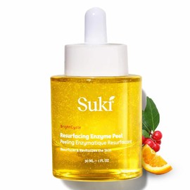 Suki - Exfoliante de enzimas con ácido glicólico, papá, manzana y calabaza para el cuidado de la piel - Exfoliante químico que reduce la acumulación de piel seca mientras promueve la piel radiante, suave y suave - 30 ml