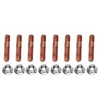 M8 1.25 Threaded Turbo Studs Kit High Pressure Resistant Exhaust