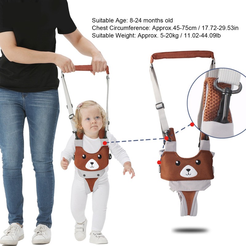 Toddler Walking Harness Assistant Breathable Handheld Walk Learning Helper for
