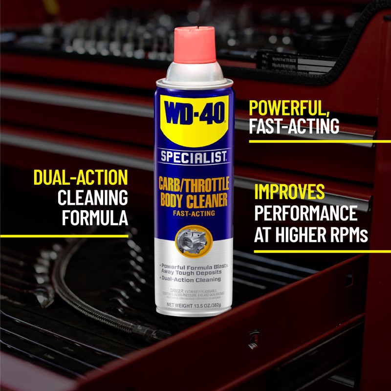 WD-40 Specialist Carb/Throttle Body & Parts Cleaner, 13.5 OZ [6-Pack]
