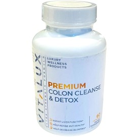 Vitalux Premium Colon Cleans & Detox / Ultra Strength Formula 60 Caps - EX 08/27