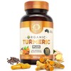 Organic Turmeric Capsules PLUS 120caps with black pepper and ginger