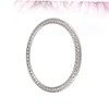 Gatuida Diamond-Mounted Bezel Ring Cover for Watch Silver Scratch Protector