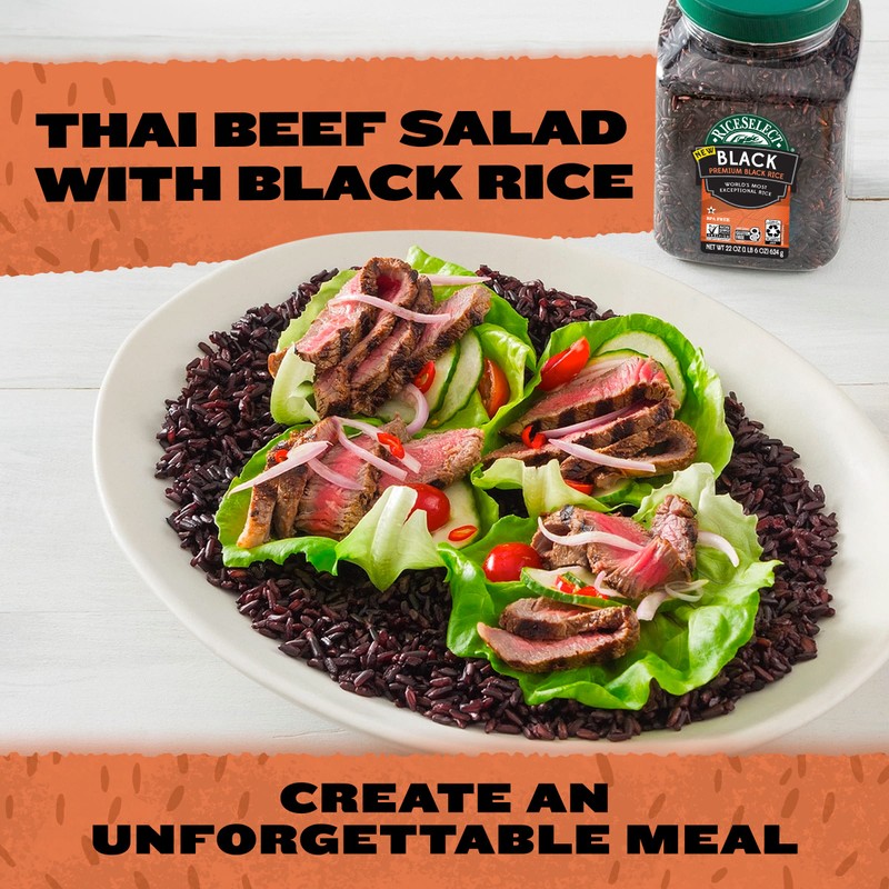 RiceSelect Premium Black Rice, Whole-Grain, Gluten-Free, Non-GMO, and Vegan Rice,