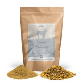 Krauterie Senior Herbal Blend for Dogs in Top Quality (500 g) - Powder - Species-Appropriate Supplementary Feed for Dogs, Free from Additives, Sugar-Free, Grain-Free