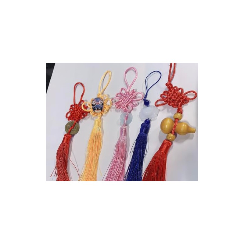 Set of 5 Chinese New Year Tassel Pendant Wall Hanging