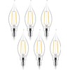 Sigalux Candelabra LED Light Bulbs Dimmable, E12 40 Watt Chandelier,5000K