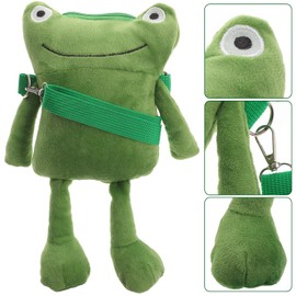 PACKOVE Frog Crossbody Bag Plush Purse Frog Stuffed Animal Fashion Phone Bag Coin Purse Messenger Miss
