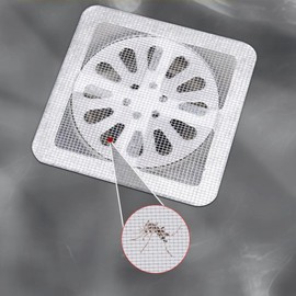 20PCS Shower Drain Cover Hair Catcher, 4" X 4" Disposable Floor Drain Sticker for Shower Kitchen Bathroom Tub (30)