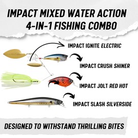Lunkerhunt Impact Series Mixed Water Bait Combo