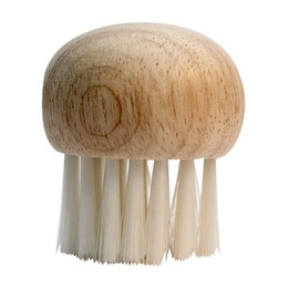 Cuisinox Mushroom Brush with Ergonomic Beechwood Handle | Premium Natural Bristle Vegetable Cleaning Brush | Gentle Scrubber for Mushrooms, Potatoes &