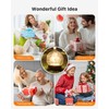 4 Pack Warm White Solar Powered Cracked Glass Globe LED