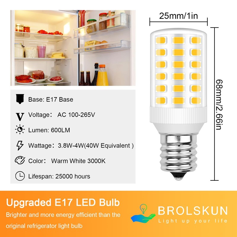 BROLSKUN Kei D28x Kel 2816x Light Bulb 4w 5304522314 Refrigerator