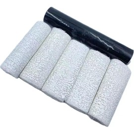 LIWEN NatureSlim Waist Wraps Extra Wide 8 Inches Yeso Wraps（5 Rolls& Osmotic Plastic Wraps 1Roll Waist Wraps&Sweater Enhancer White and Black