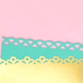 Craftelier Pressure Lever Punch for Making Decorative Doily-Shaped Edges with Small Flowers on Paper and Card, Die-Cut, Perfect for Scrapbooking and Crafts