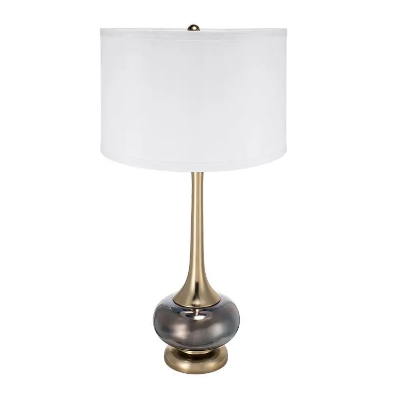 D15x29 Table Lamp with Glass Drum Shade Assembly RequiredColor: as