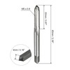sourcing map 4pcs Metric Thread Taps M5 x 0.8 H2