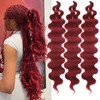 30 Inch Body Wave Crochet Hair 3 Packs Synthetic Curly