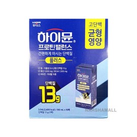 Il Dong Hoodis 일동후디스 하이뮨 프로틴 밸런스 플러스 190ml x 16팩 Ildong Hoodis Highmune Protein Balance Plus 190ml x 16 Packs