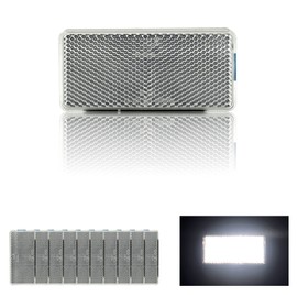 Reflector Self Adhesive Rectangle 94X44mm Safety Waterproof Stick on for Driveway Mailbox Trees