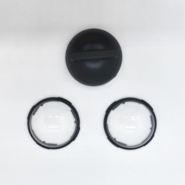 CERFFOOL Plastic Lens Guard for Insta360 X4 Lens Protection Guard Rotating HD Protective Cover Caps Transparent Clear Waterproof Dust-proof Lens Protector Action Camera Accessories