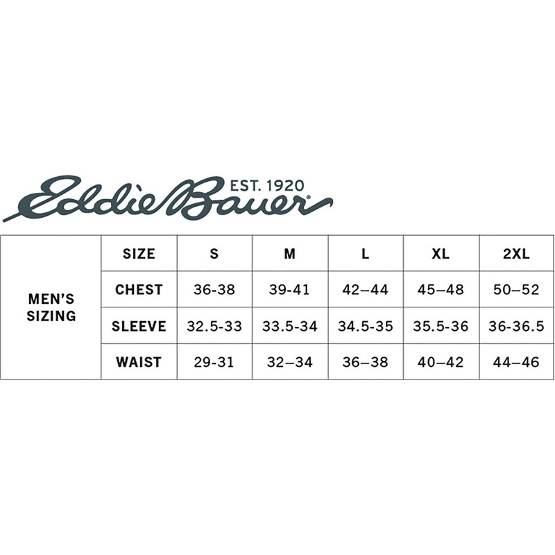 Eddie Bauer Men's Performance Baselayer Crew, Black, Medium