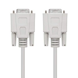 Monkey Ladder Null Modem RS232 Serial Communication Cable DB9/H-DB9/H Female Beige 1.8m