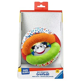 Ravensburger ministeps 4159 My Sounding Grasping Ball, Soft Fabric Grasping Toy with Bell, Baby Toy from 3 Months
