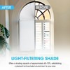 Arch Window Light Filtering Pleated Shade Blinds for semi-Circle Arch