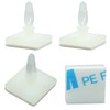 Unlorspy 25 Pcs White Sticky PCB Spacers,Nylon Plastic Adhesive Standoffs