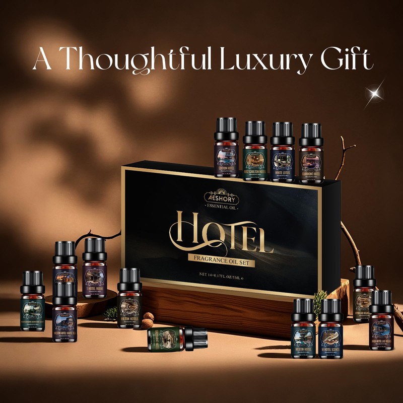 Hotel Diffuser Oils Set - 14Pcs Luxury Fragrance Oil Blend