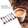 6 Pcs/Set Vintage Carved Coffee Spoons Teaspoons Retro Zinc Alloy