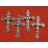 LOT OF 25 Cross Stainless Steel Catholic Jesus Crucifix Pendant