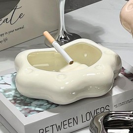 Devil's-claw Creative ashtray,Cute ashtray,Ceramic ashtray,Portable Smokeless AshTray for Indoor Outside Office home,Cool ashtray,weed ashtray,Funny ashtrays,cute ashtray for women(White)
